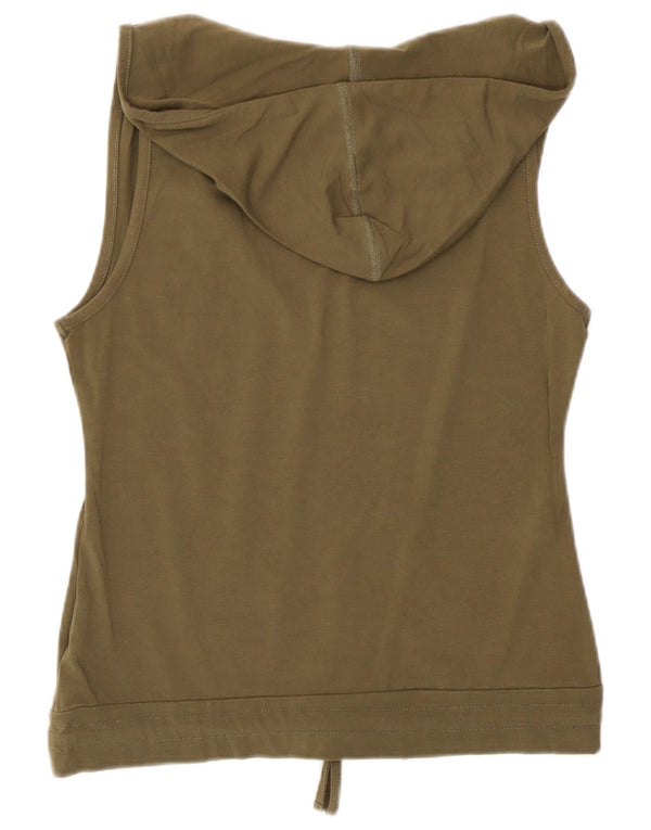 Champion Womens Heritage Classics Hættevest Top UK 12 Medium Khaki Bomuld