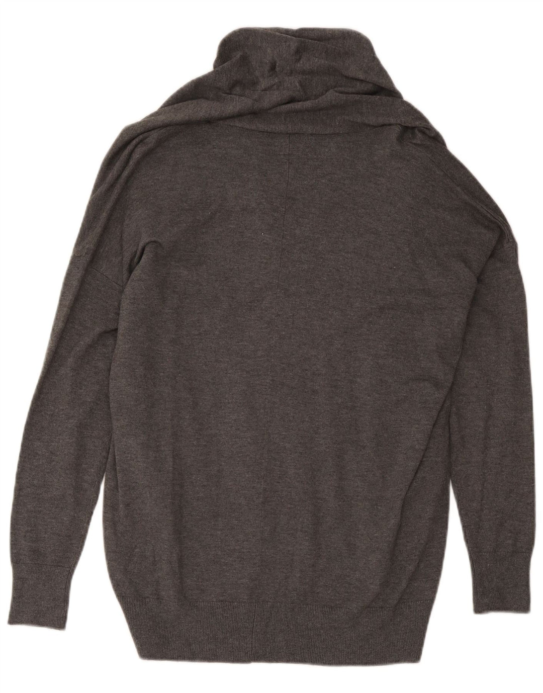 Zara Dame oversized cardigan sweater UK 16 Large Grå Viscose