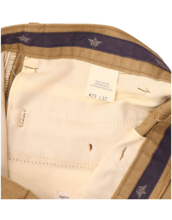 DOCKERS Herre Pegged Chino Bukser W29 L32 Beige Bomuld
