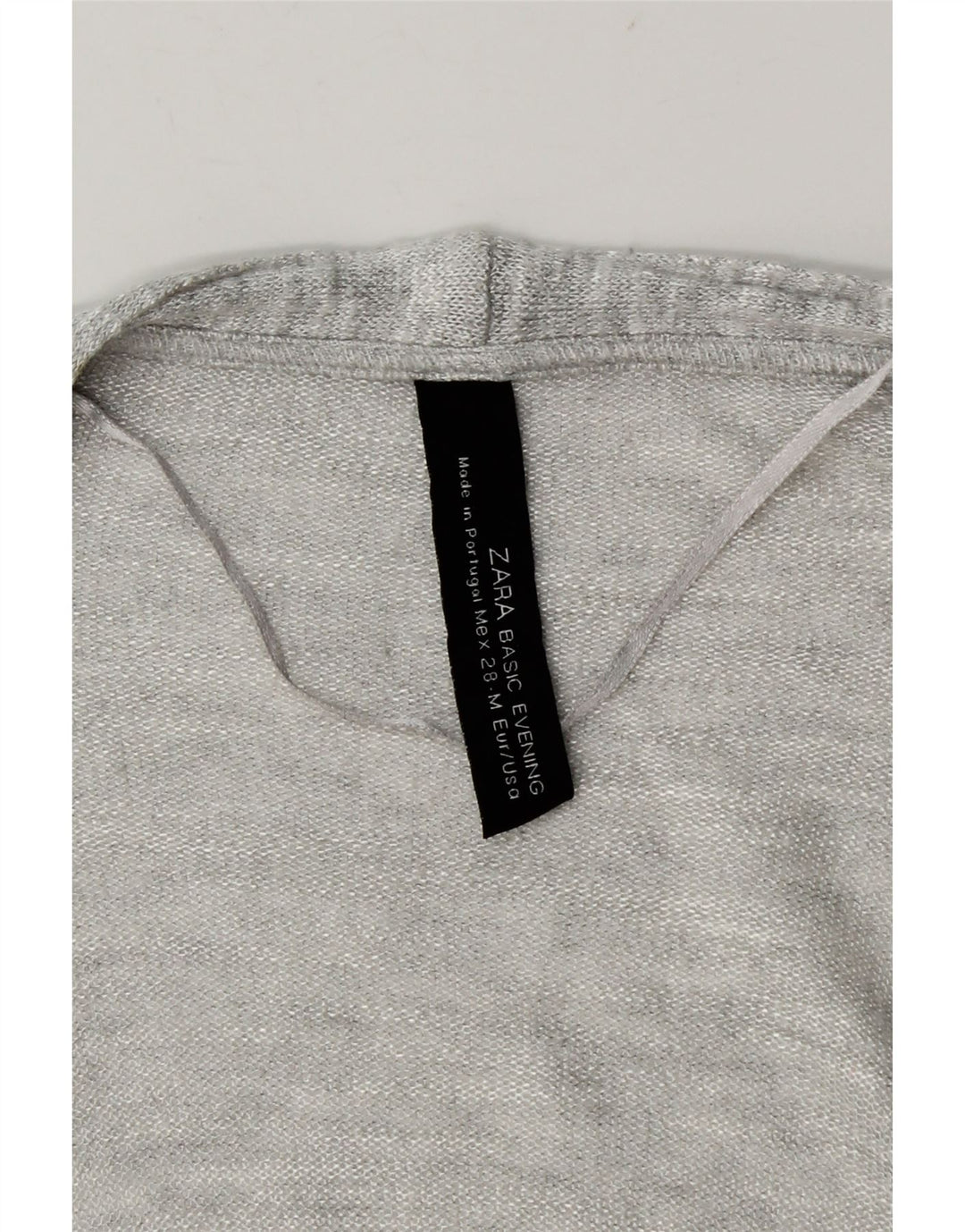 Zara Womens Open Cardigan Sweater UK 12 Medium Grey