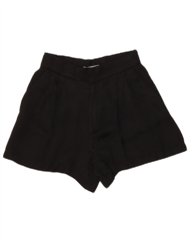 ZARA Pegged Chino Shorts til kvinder XS W24 Sort Modal