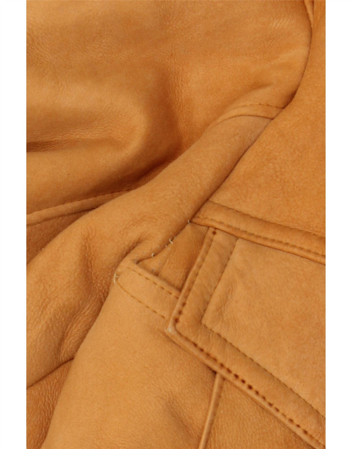 Vintage Herre Shearling Jacket UK 40 Large Beige Shearling