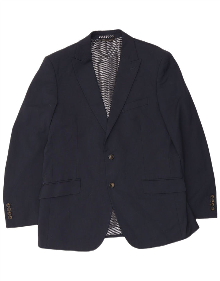MARKS & SPENCER Herre 2-knaps blazerjakke UK 42 Large Navy Blue