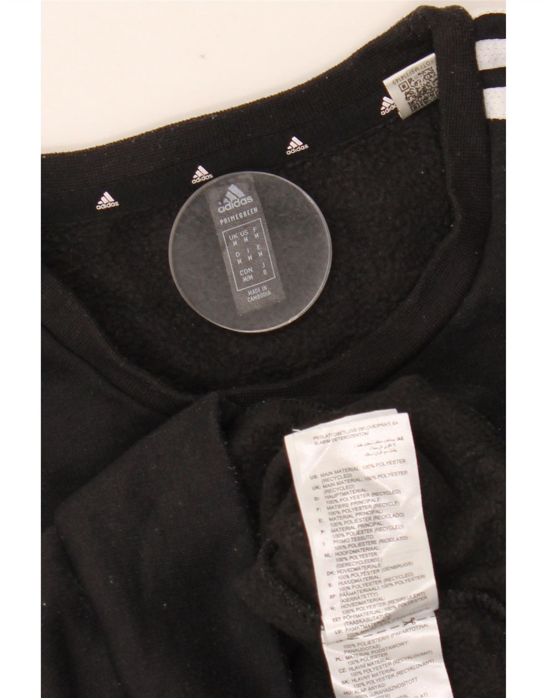 ADIDAS Sweatshirt til mænd, medium sort polyester