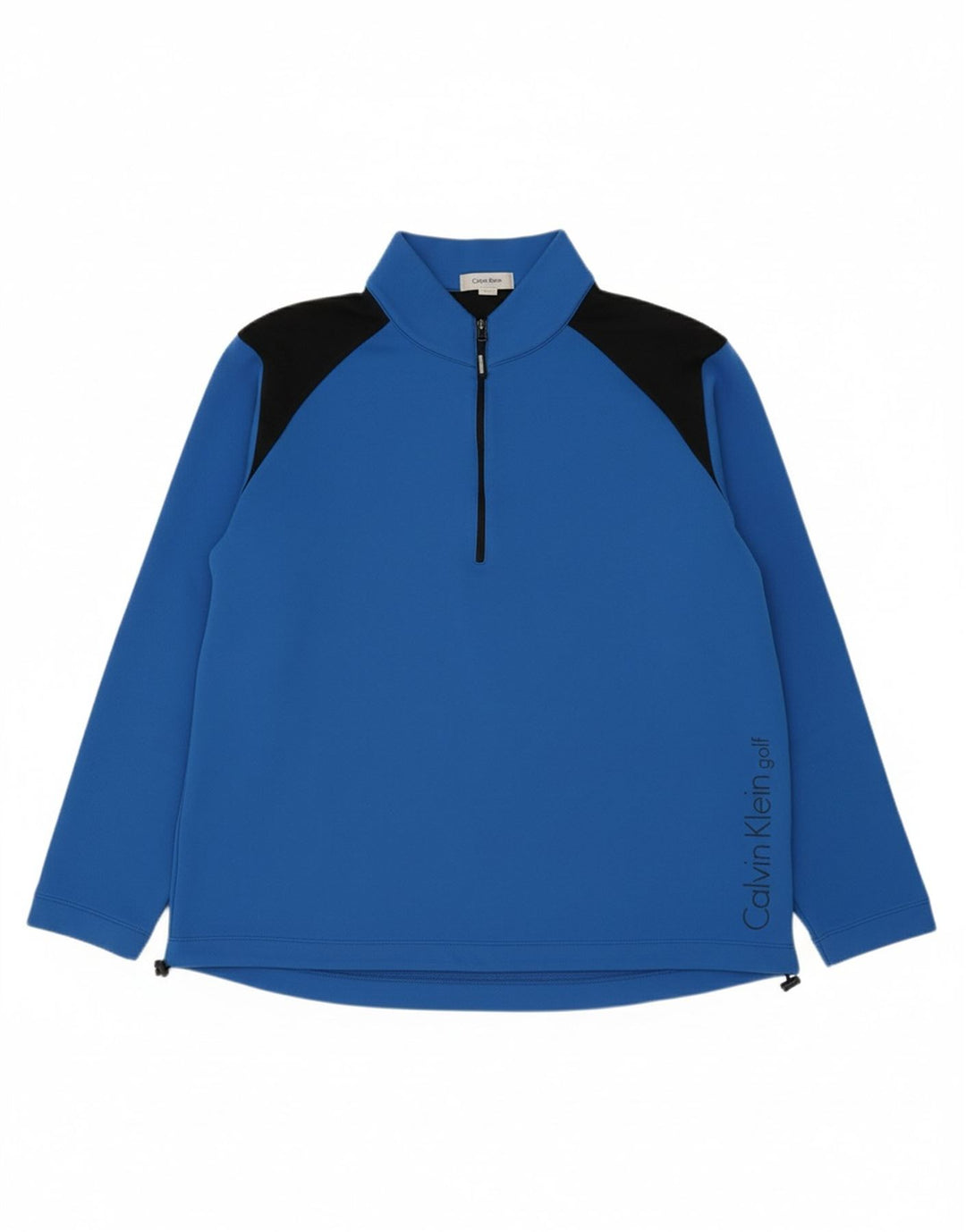 CALVIN KLEIN Mens Golf Graphic Sweatshirt Jumper XL Blue Colourblock