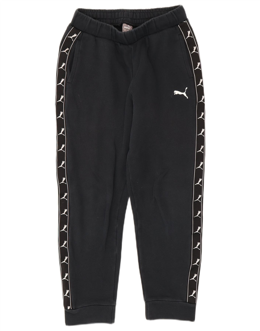 PUMA Boys Graphic Tracksuit Trousers Joggers 11-12 Years  Black