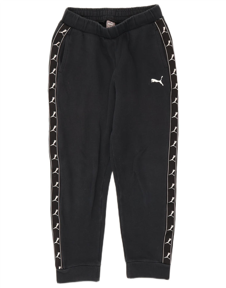 PUMA Boys Graphic Tracksuit Trousers Joggers 11-12 Years  Black