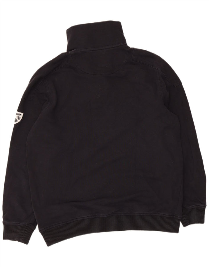 Bugatti Sweatshirt med lynlås til mænd XL sort bomuld