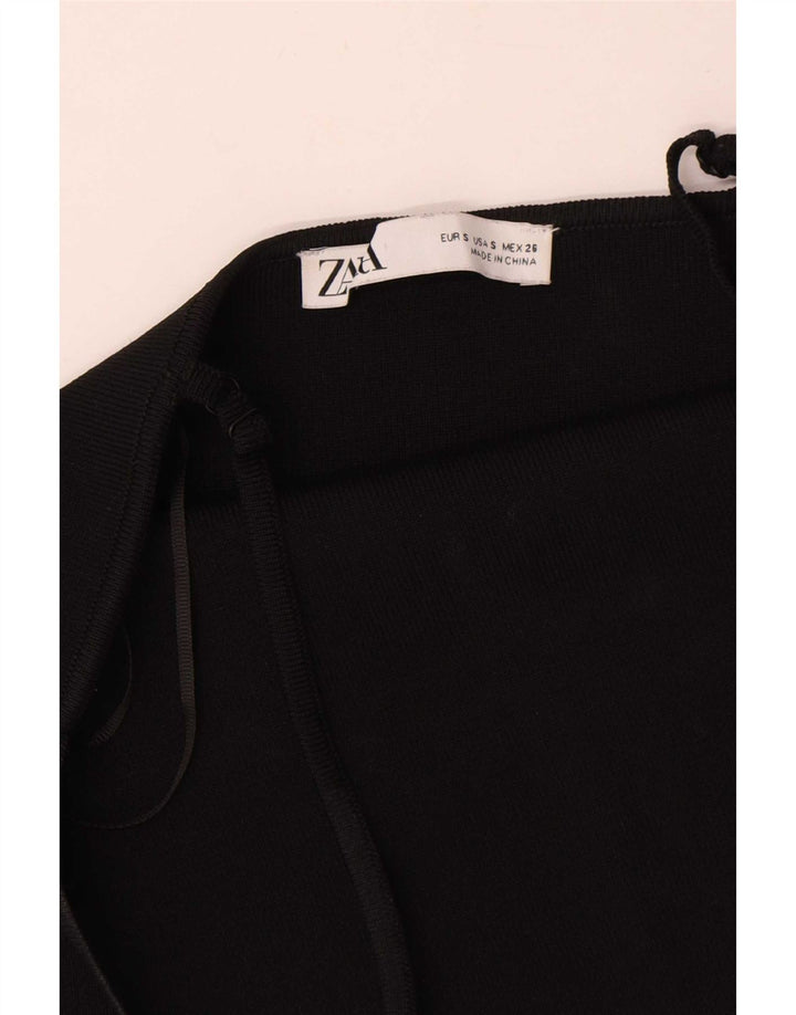 Zara Womens Slip Dress UK 8 Small Black