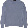 Marks & Spencer Dame Oversized Boat Neck Jumper Sweater UK 6 XS Blå