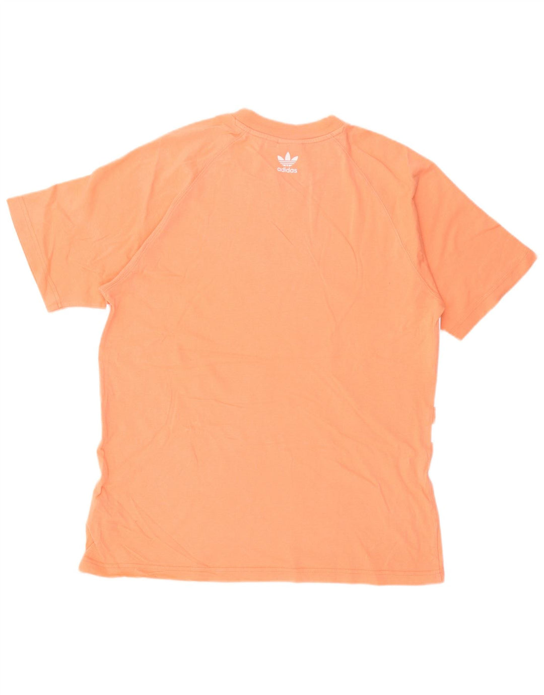 Adidas Grafisk T-shirt til mænd, medium orange bomuld