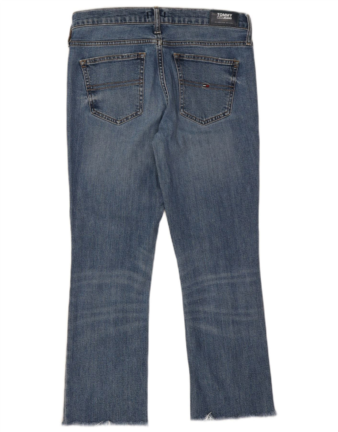 Tommy Hilfiger Dame Mid Rise Bootcut Jeans W29 L25 Blå Bomuld