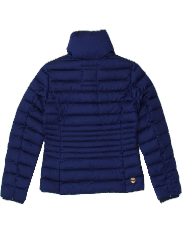 COLMAR Girls Padded Jacket 7-8 Years Navy Blue Vintage Colmar and Second-Hand Colmar from Messina Hembry 