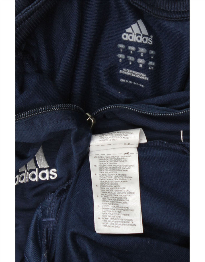 Adidas Herre Spartans Grafisk træningsdragt Top jakke Lille marineblå polyester