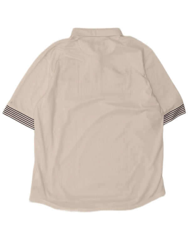 Nike Herre Frankrig National Rugby Grafisk Polo XL Hvidstribet