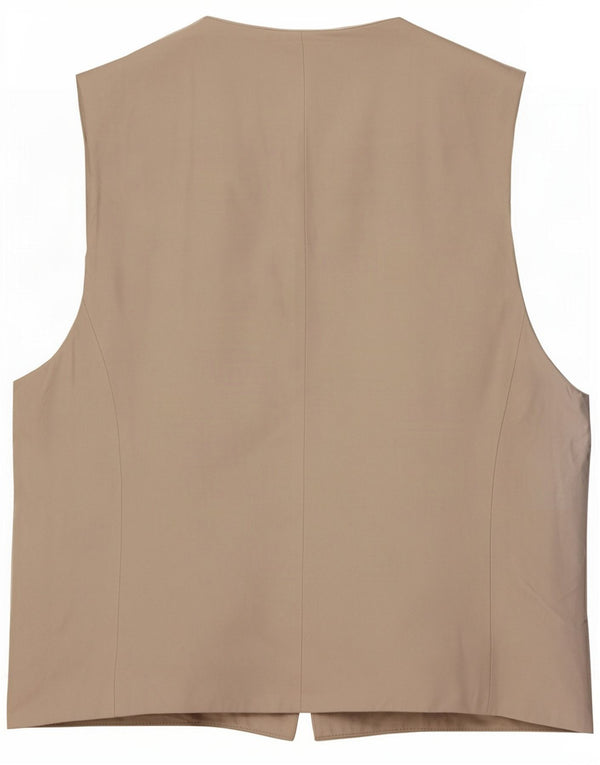 Zara Damevest UK 14 Stor Beige Viscose