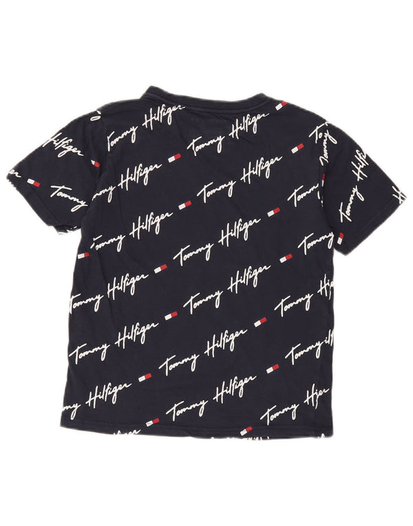 Tommy Hilfiger drenge grafisk t-shirt top 12-13 år marineblå bomuld