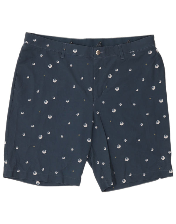 Adidas Chino Shorts til mænd W36 Large Navy Blue Spotted Polyester