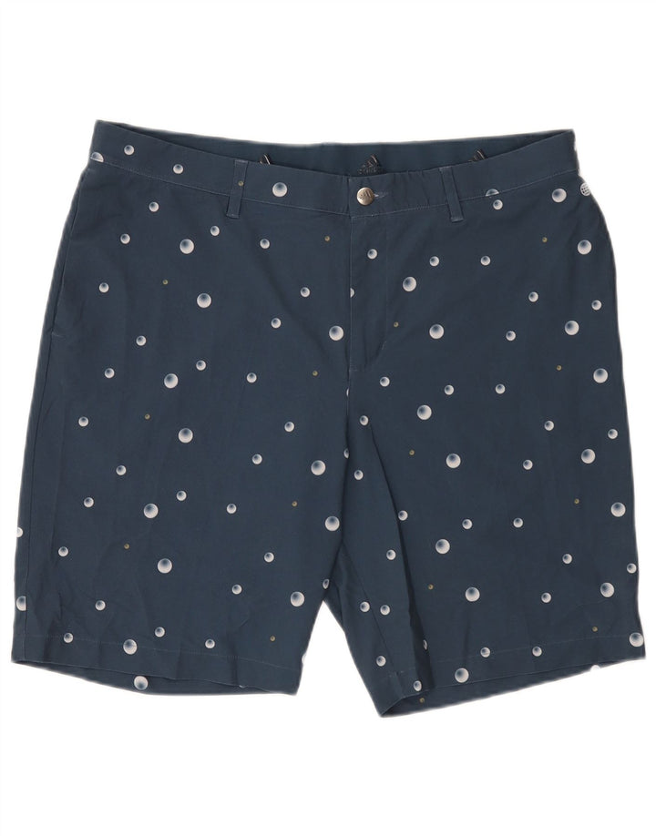 Adidas Chino Shorts til mænd W36 Large Navy Blue Spotted Polyester
