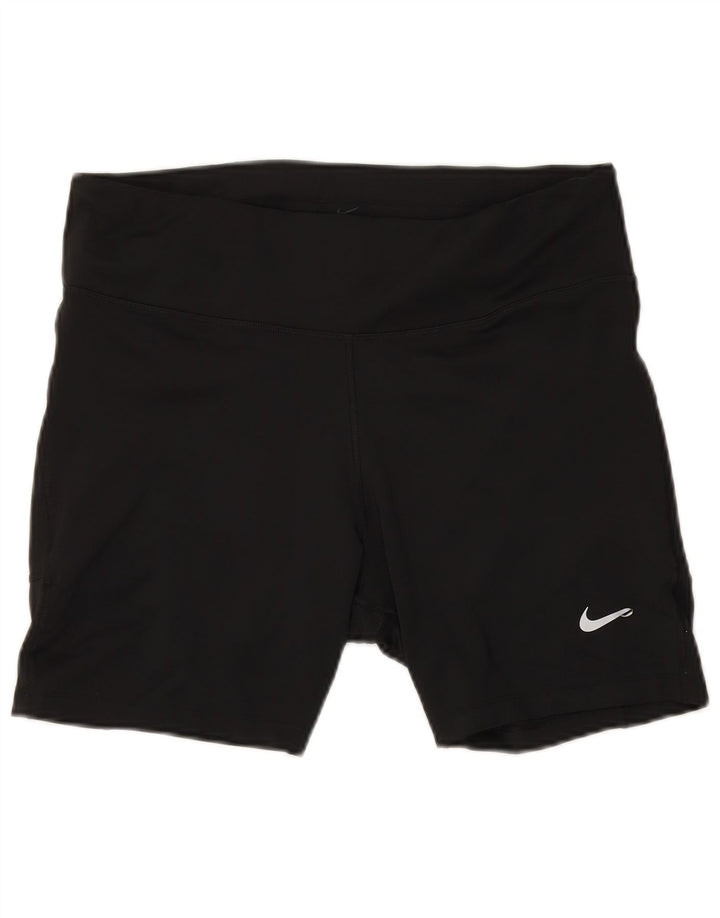 NIKE Womens Dri Fit Sport Shorts UK 18 XL Black Polyester