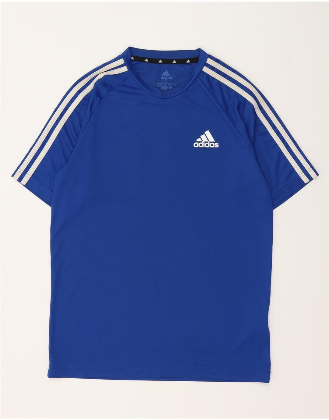 ADIDAS Herre Climalite T-Shirt Top Lille Blå Polyester