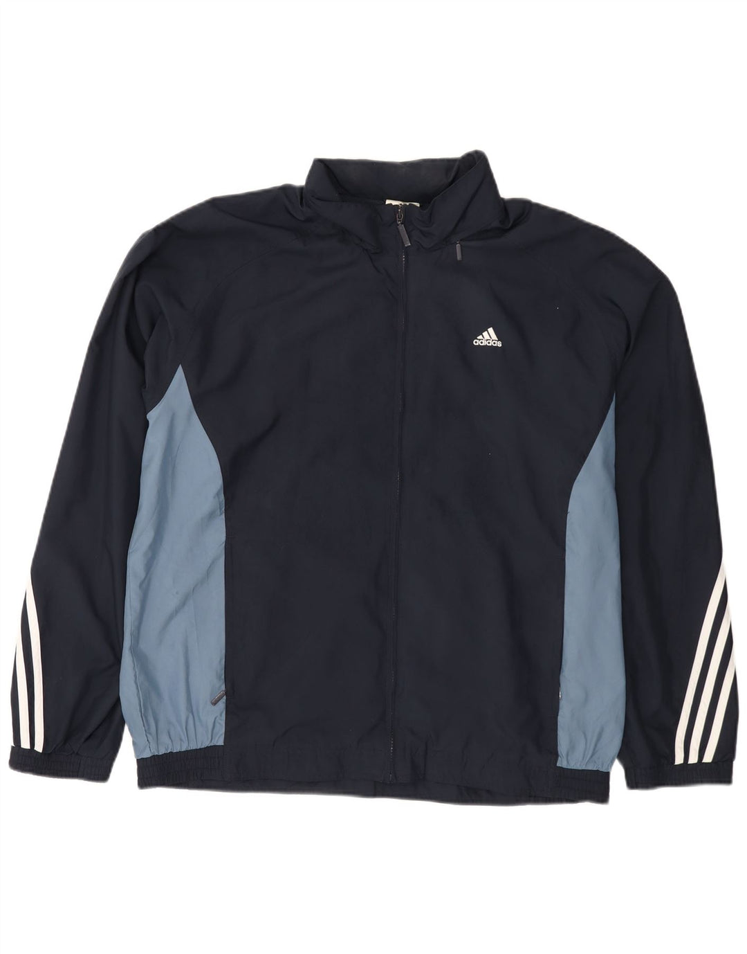 Adidas Træningsdragt til mænd Topjakke UK 44/46 Large Navy Blue Colourblock