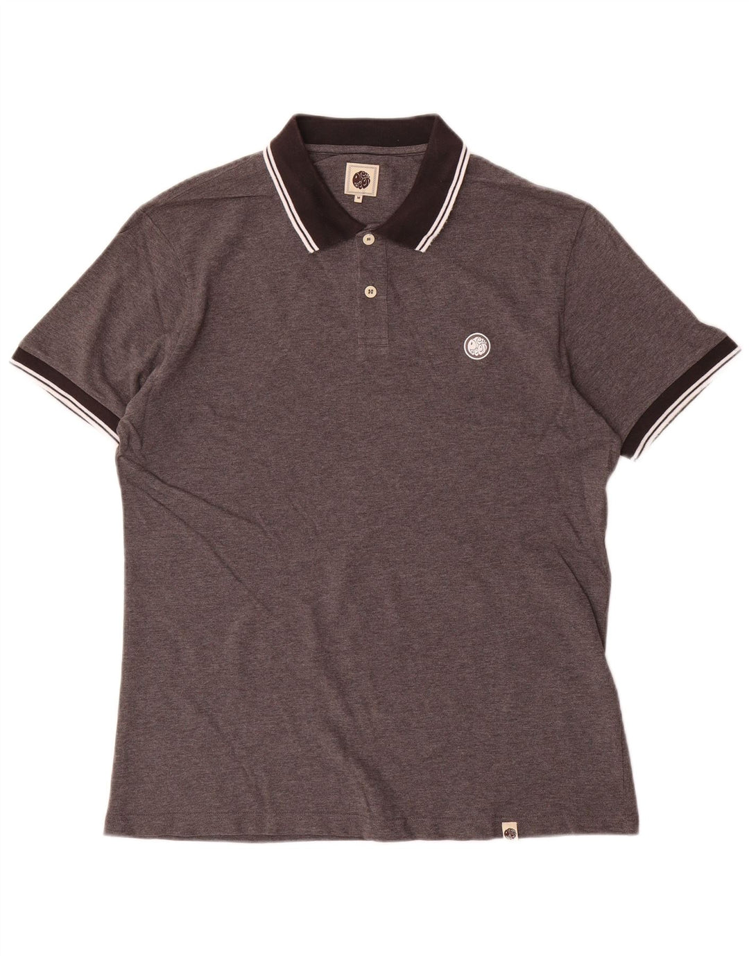 Pretty Green herre poloshirt mellemgrå bomuld