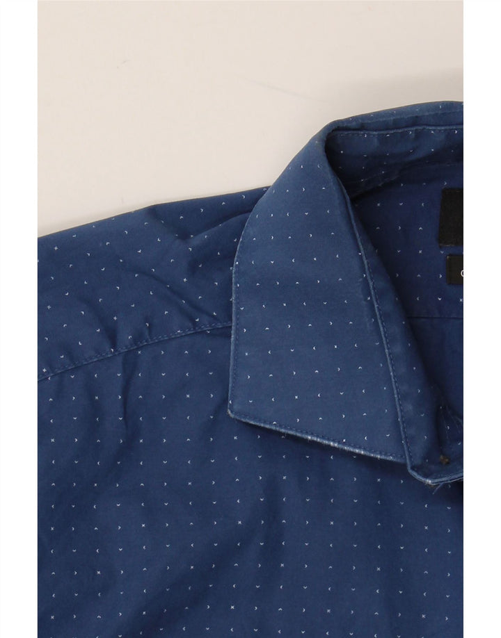 CALVIN KLEIN JEANS Herreskjorte str. 33/32 15 1/2 Medium Blue Spotted