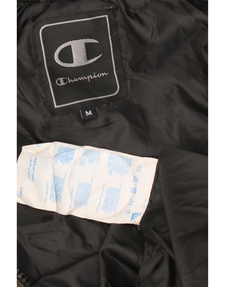 Champion Herre hættepolstret jakke UK 38 Medium Khaki Polyester