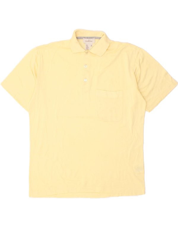 ERMENEGILDO ZEGNA Poloshirt til mænd IT 50 Medium Gul Bomuld