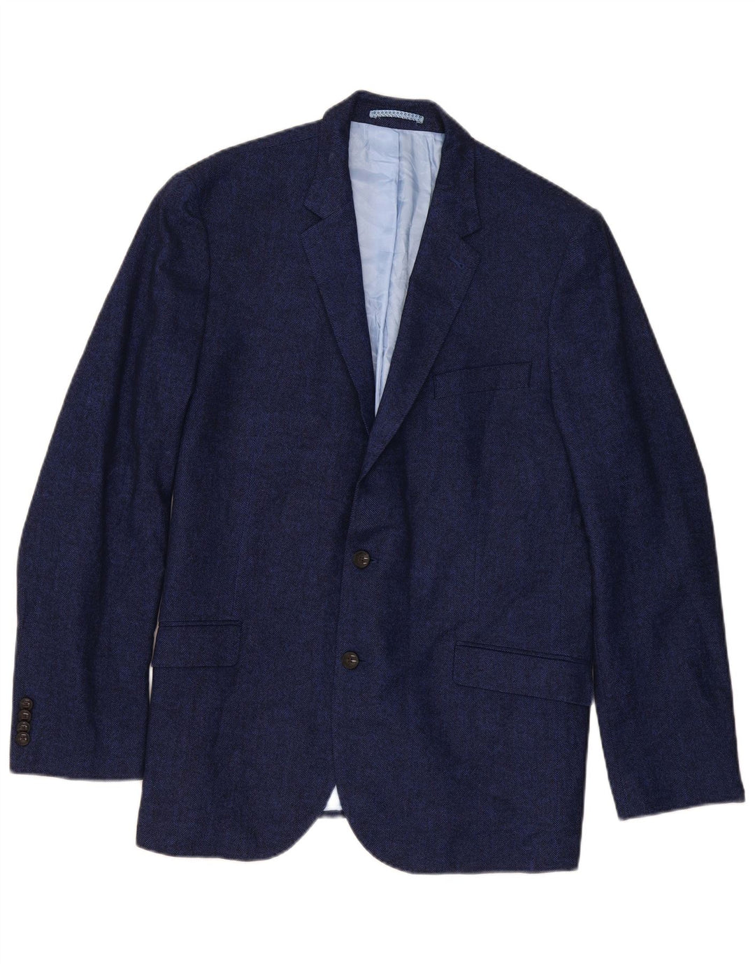 Marks & Spencer herre 2-knaps blazerjakke UK 44 XL marineblå sildeben