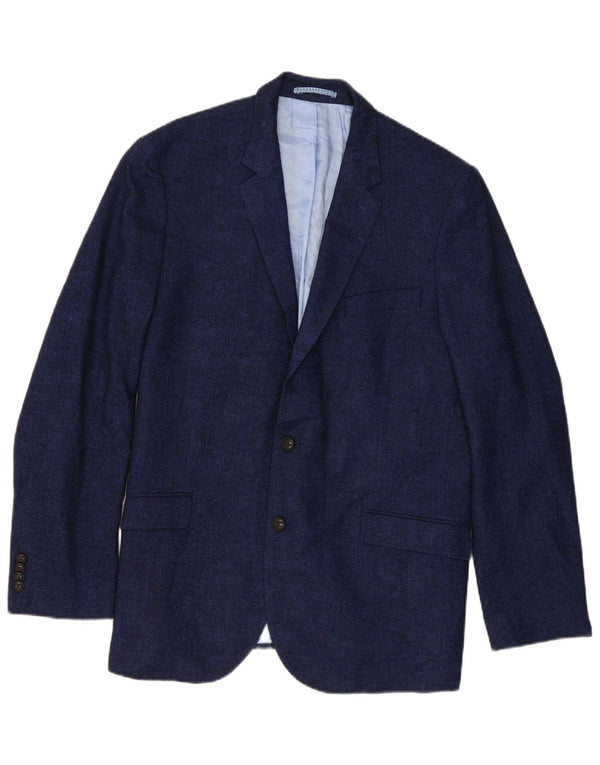 Marks & Spencer herre 2-knaps blazerjakke UK 44 XL marineblå sildeben