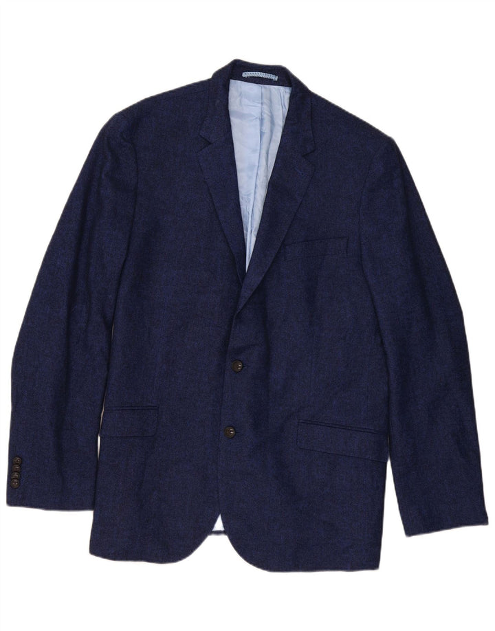 Marks & Spencer herre 2-knaps blazerjakke UK 44 XL marineblå sildeben