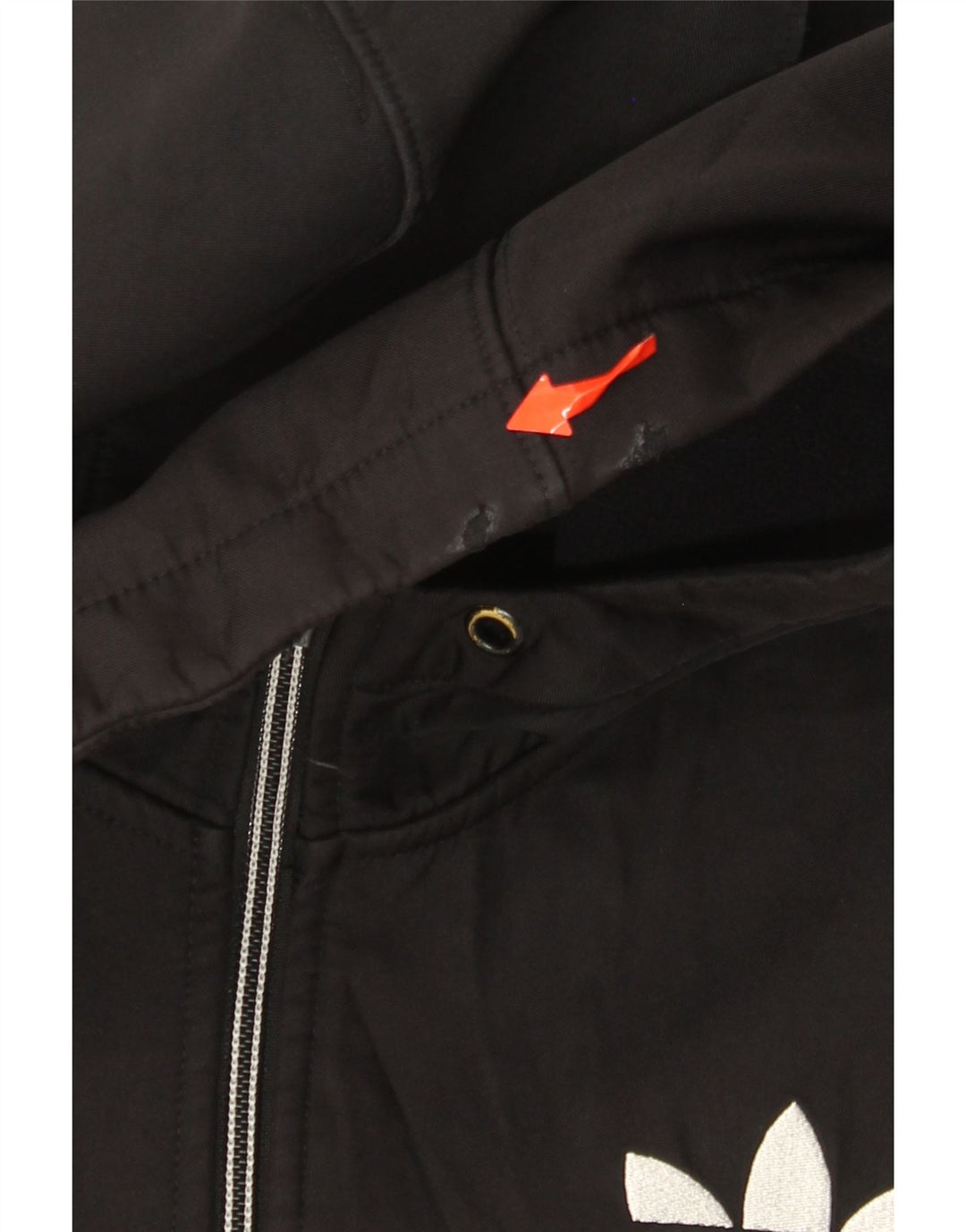 Adidas Hættetrøje med lynlås til mænd XS Sort polyester