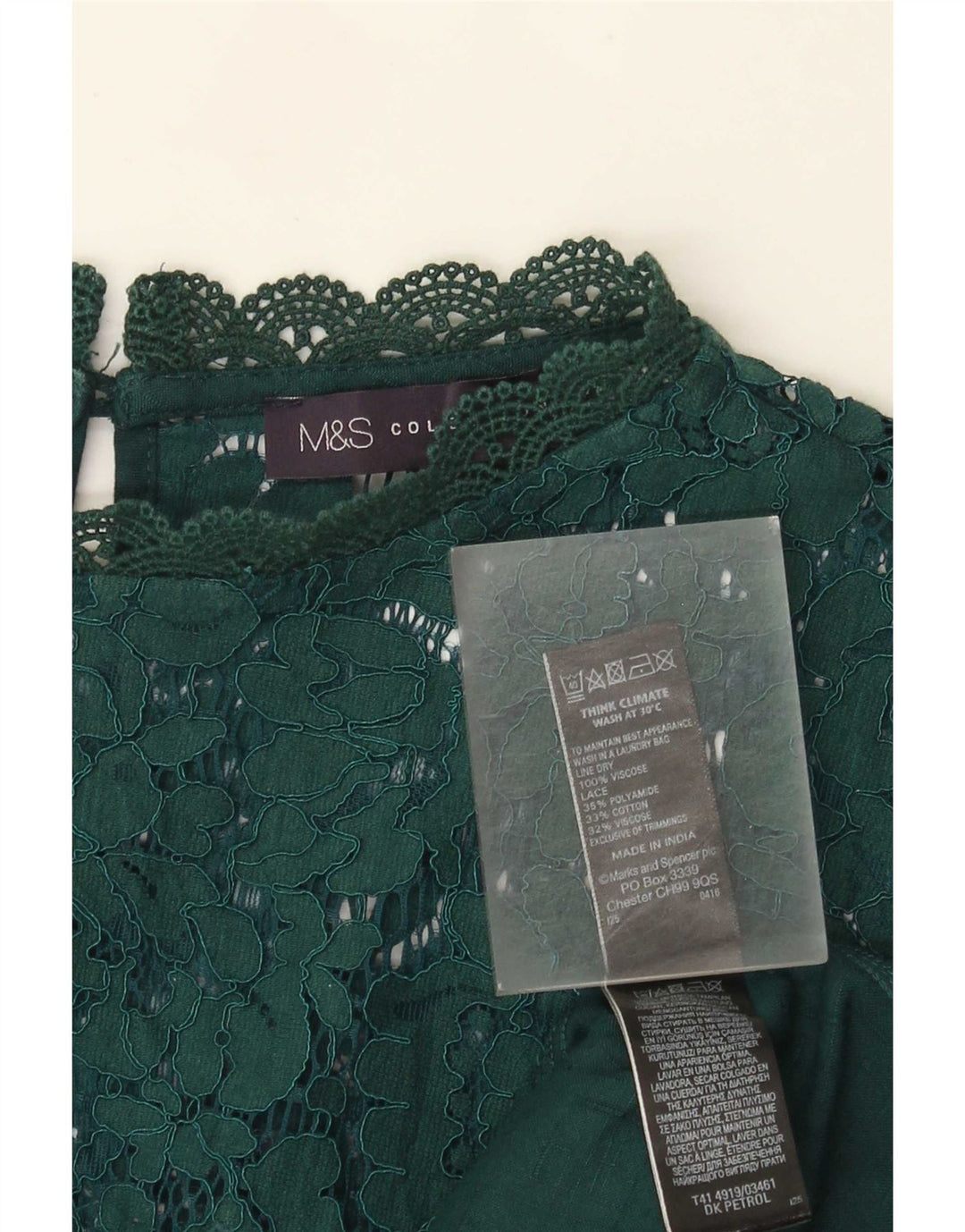 Marks & Spencer Damebluse Top UK 22 3XL Grøn Viscose