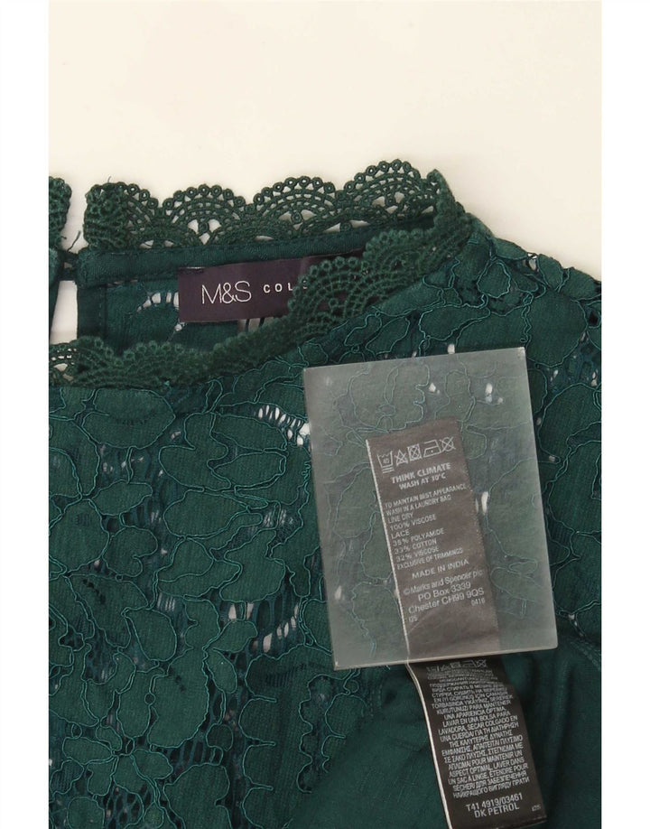 Marks & Spencer Damebluse Top UK 22 3XL Grøn Viscose