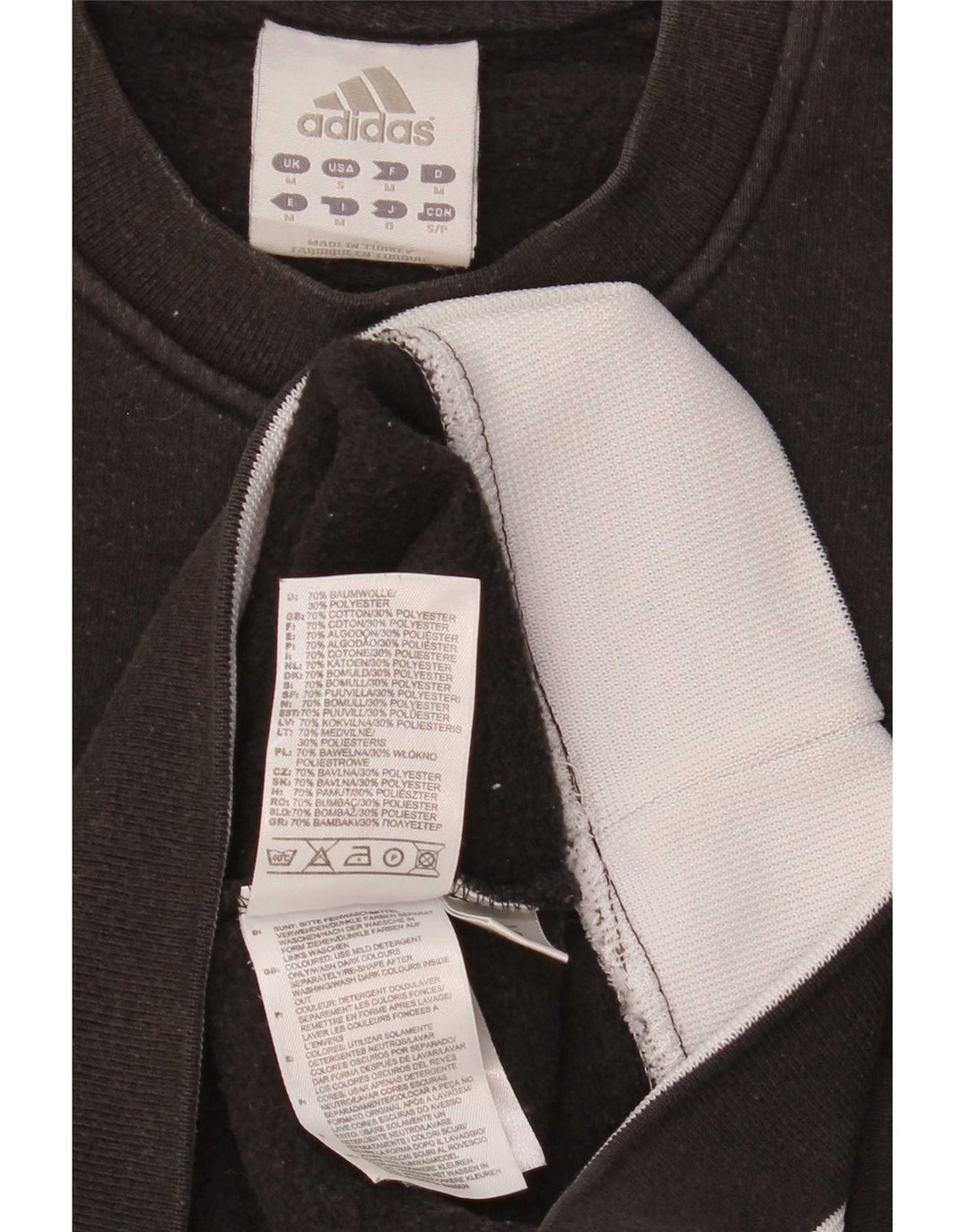 Adidas Sweatshirt Jumper Medium Sort bomuld til mænd