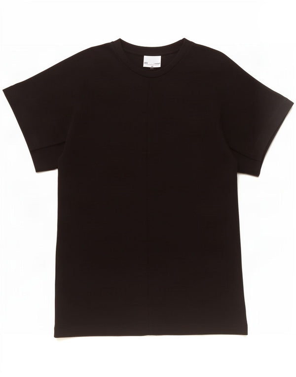 Cos Womens T-Shirt Dress UK 14 Medium Black Cotton