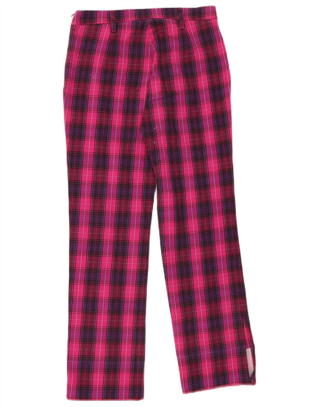 MOSCHINO Lige Casual Bukser til kvinder UK 10 Small W28 L28 Pink Check