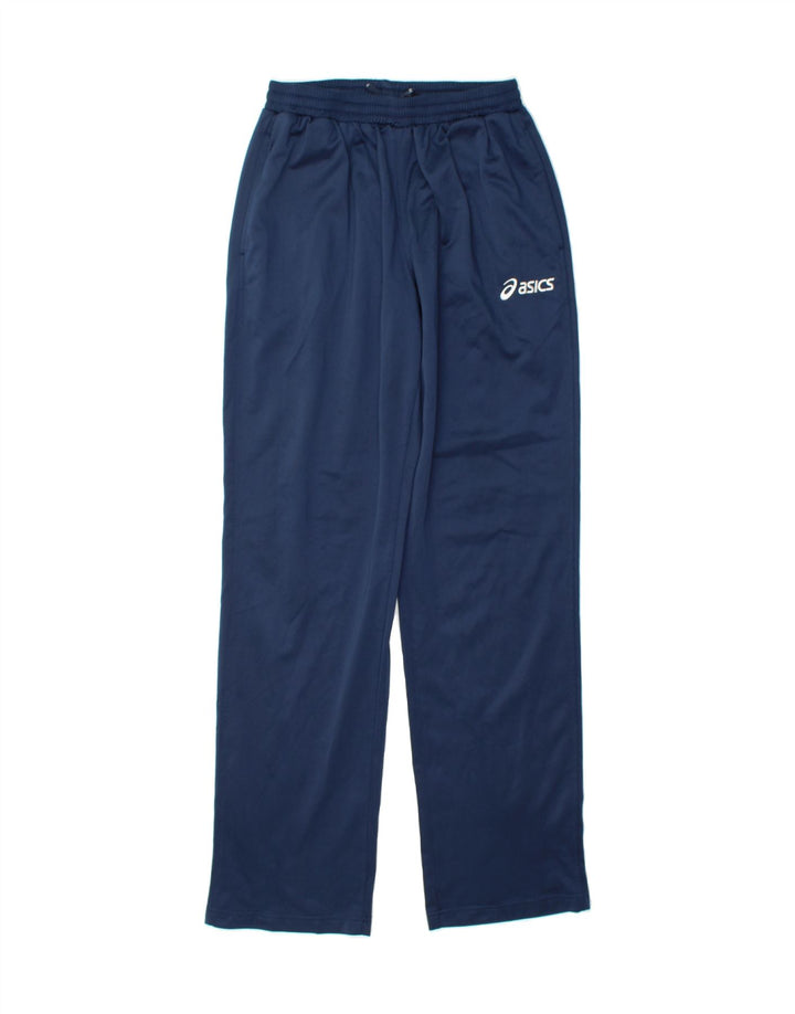 ASICS Mens Tracksuit Trousers XS  Navy Blue Polyester Vintage Asics and Second-Hand Asics from Messina Hembry 