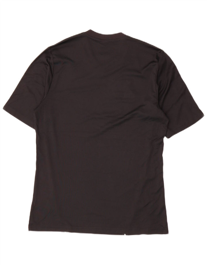 Adidas Herre Climalite T-Shirt Top Medium Sort Polyester