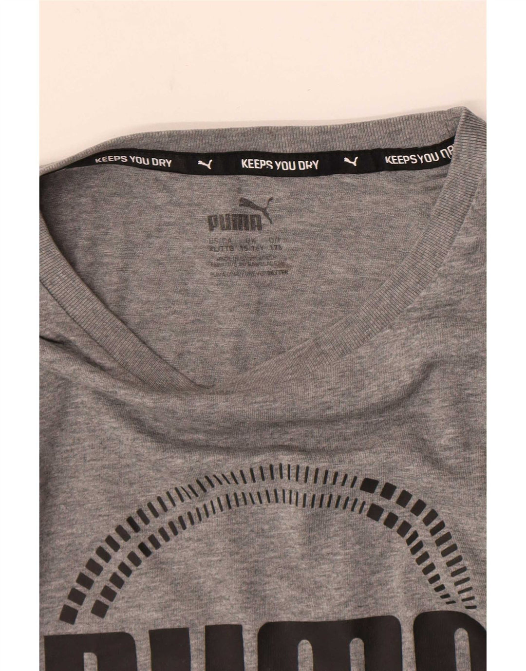 Puma drenge grafisk t-shirt top 15-16 år grå
