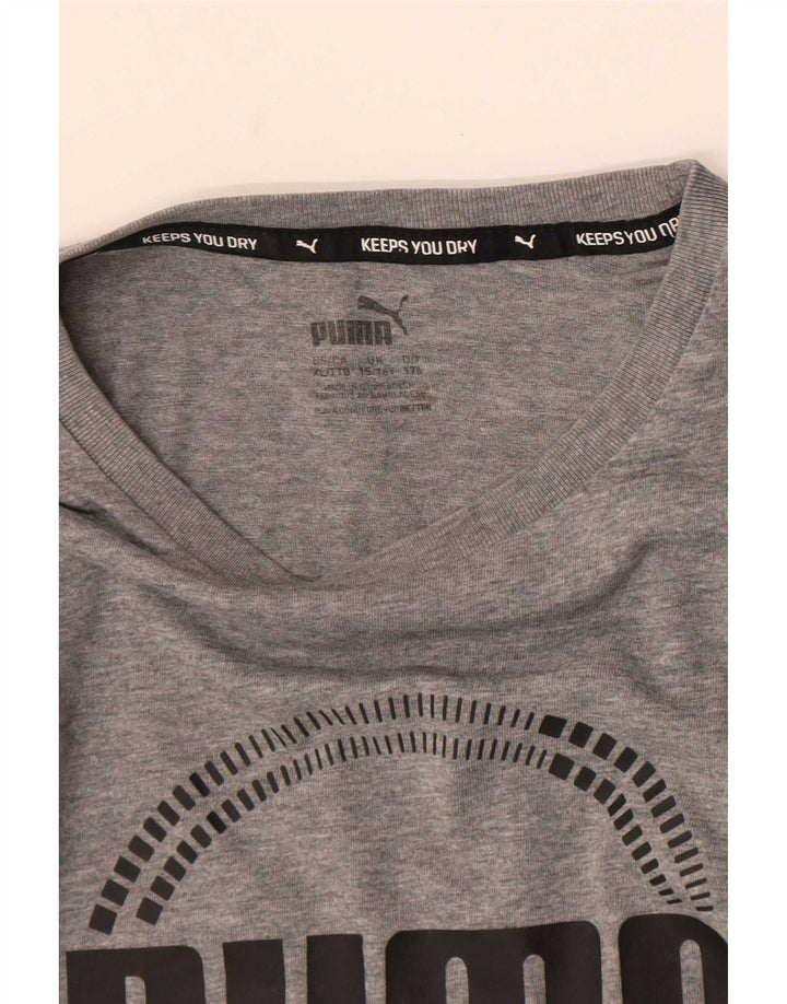 Puma drenge grafisk t-shirt top 15-16 år grå