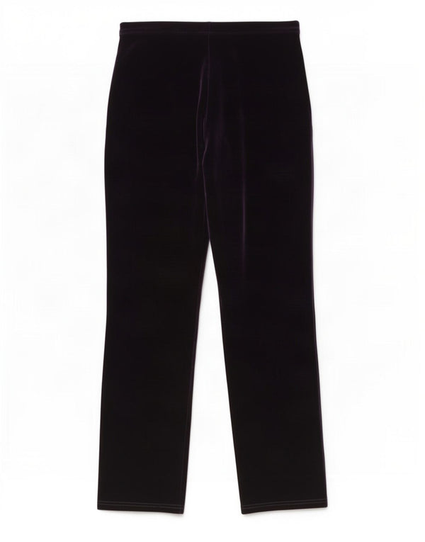 Marks & Spencer Dame Velvet Casual Bukser UK 16 Large W30 L30 Lilla