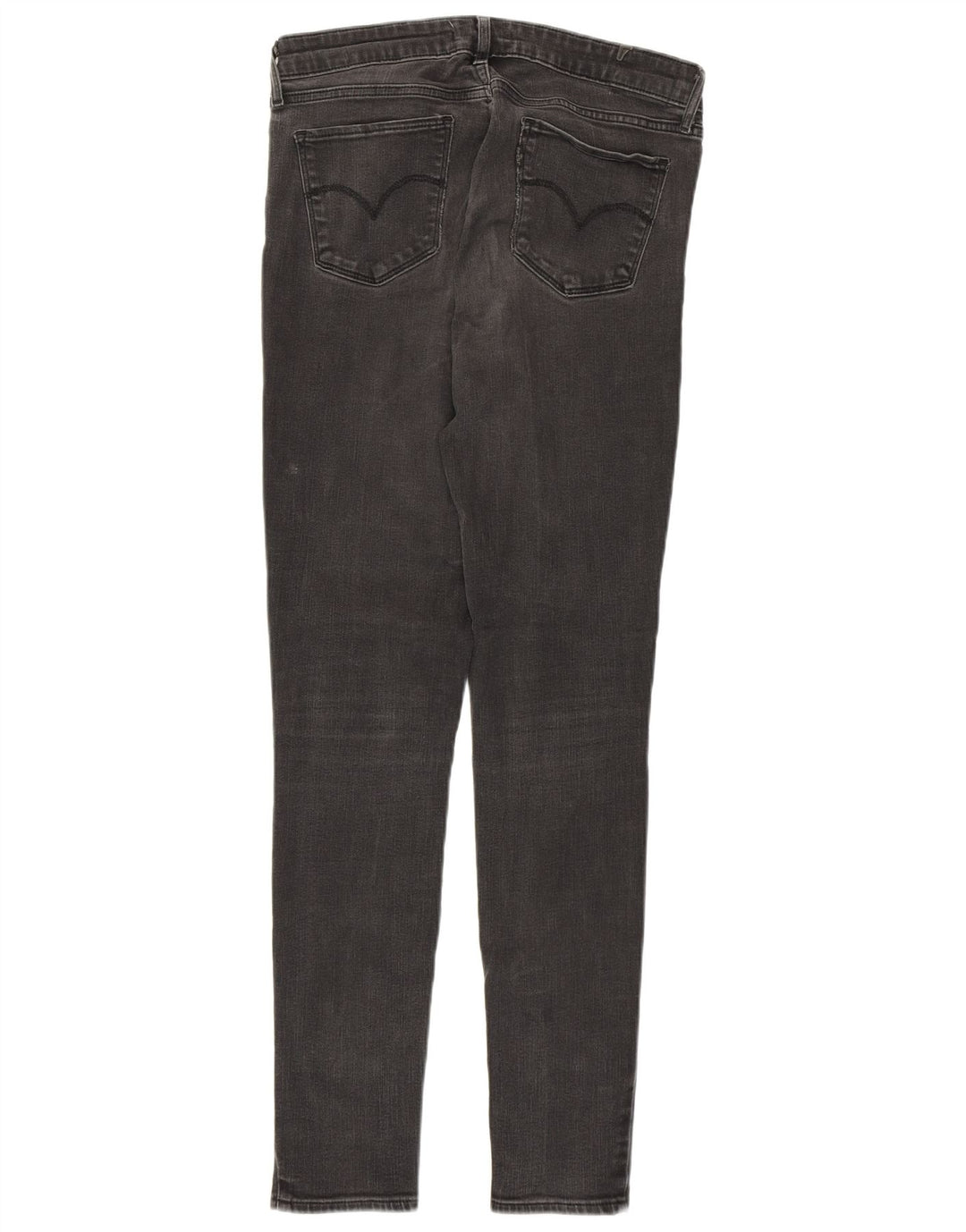 LEVI'S Dame 711 Skinny Jeans W29 L32 Grå Bomuld
