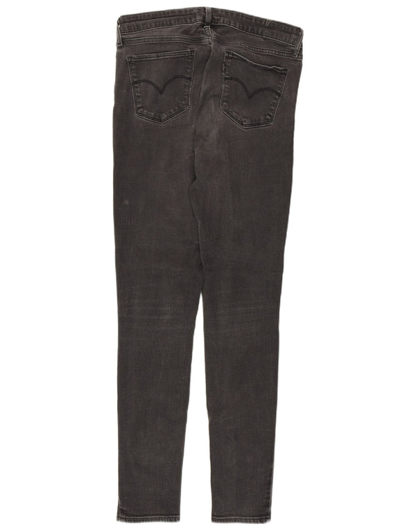 LEVI'S Dame 711 Skinny Jeans W29 L32 Grå Bomuld