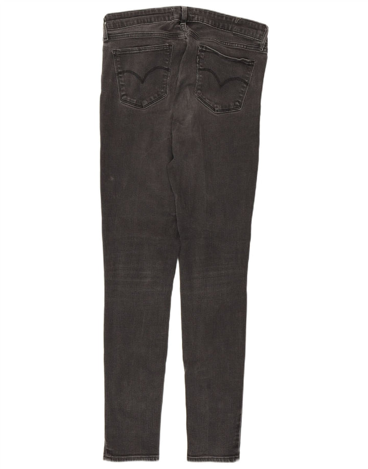 LEVI'S Dame 711 Skinny Jeans W29 L32 Grå Bomuld