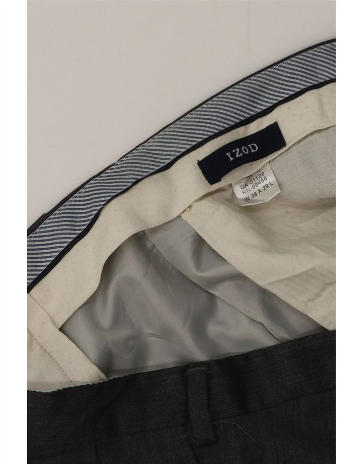IZOD Herre Pegged Suit Bukser W38 L29 Grå Uld