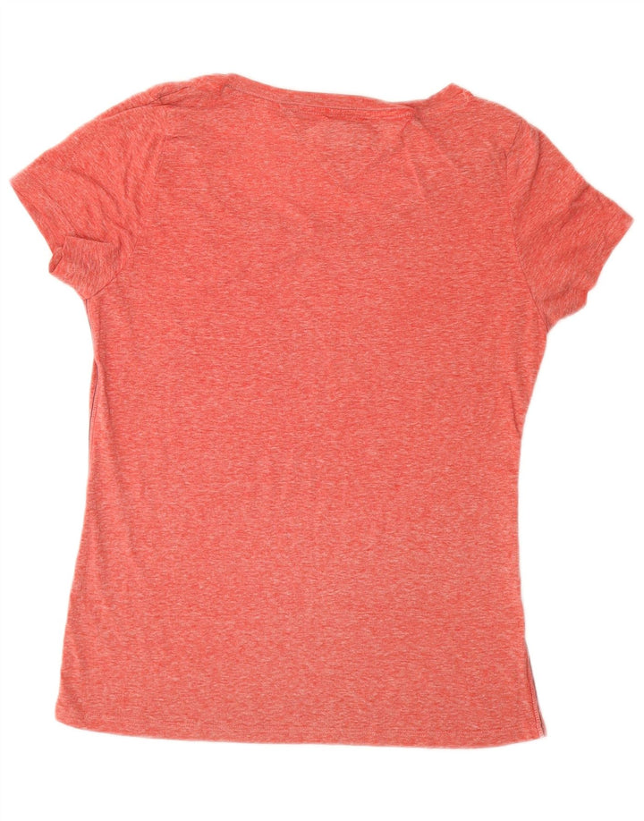 TOMMY HILFIGER T-shirt top til kvinder UK 12 Medium Pink