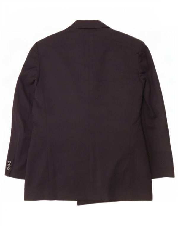 Marks & Spencer Herre Double Breasted Blazer Jacket UK 40 Medium Navy Blue
